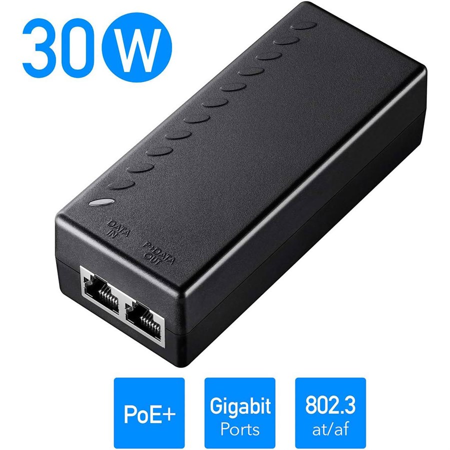 [POE200] POE200 30W Gigabit PoE+/PoE Injector