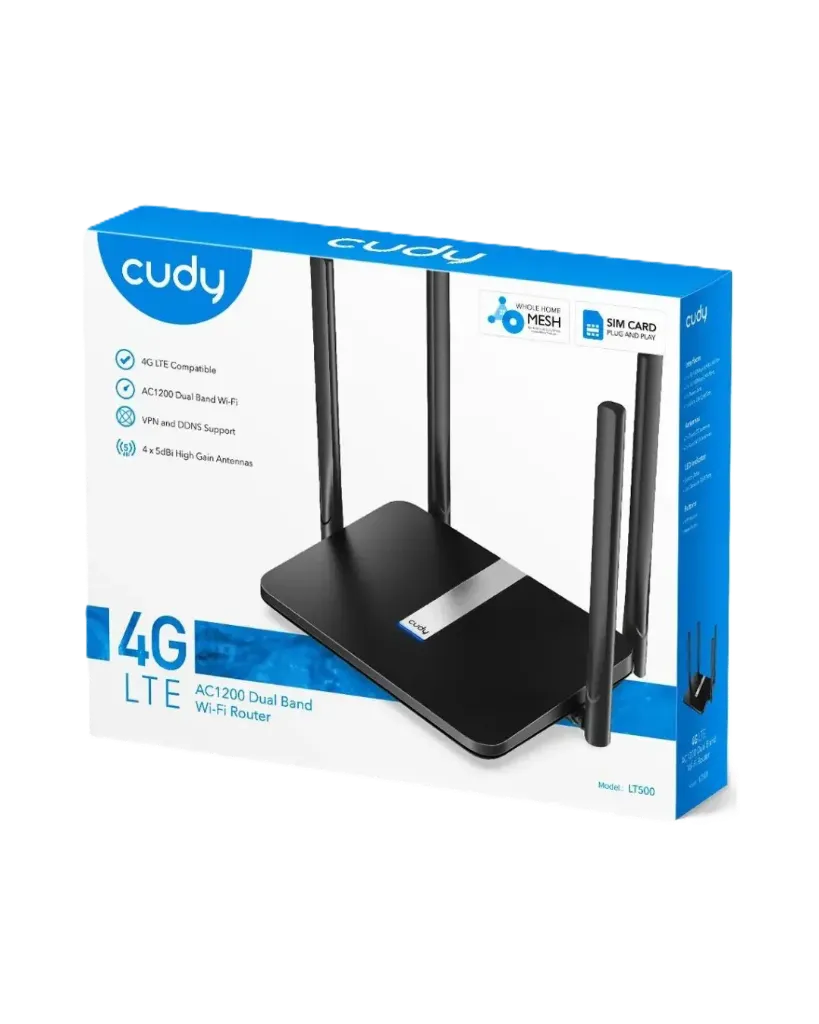 ROUTER WIFI 4G LTE AC1200 DOBLE BANDA LT500