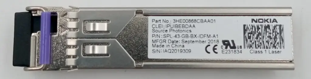 [3HE00868CB] TRANSCEIVER 3HE00868CB SFP BX10-D ALCA