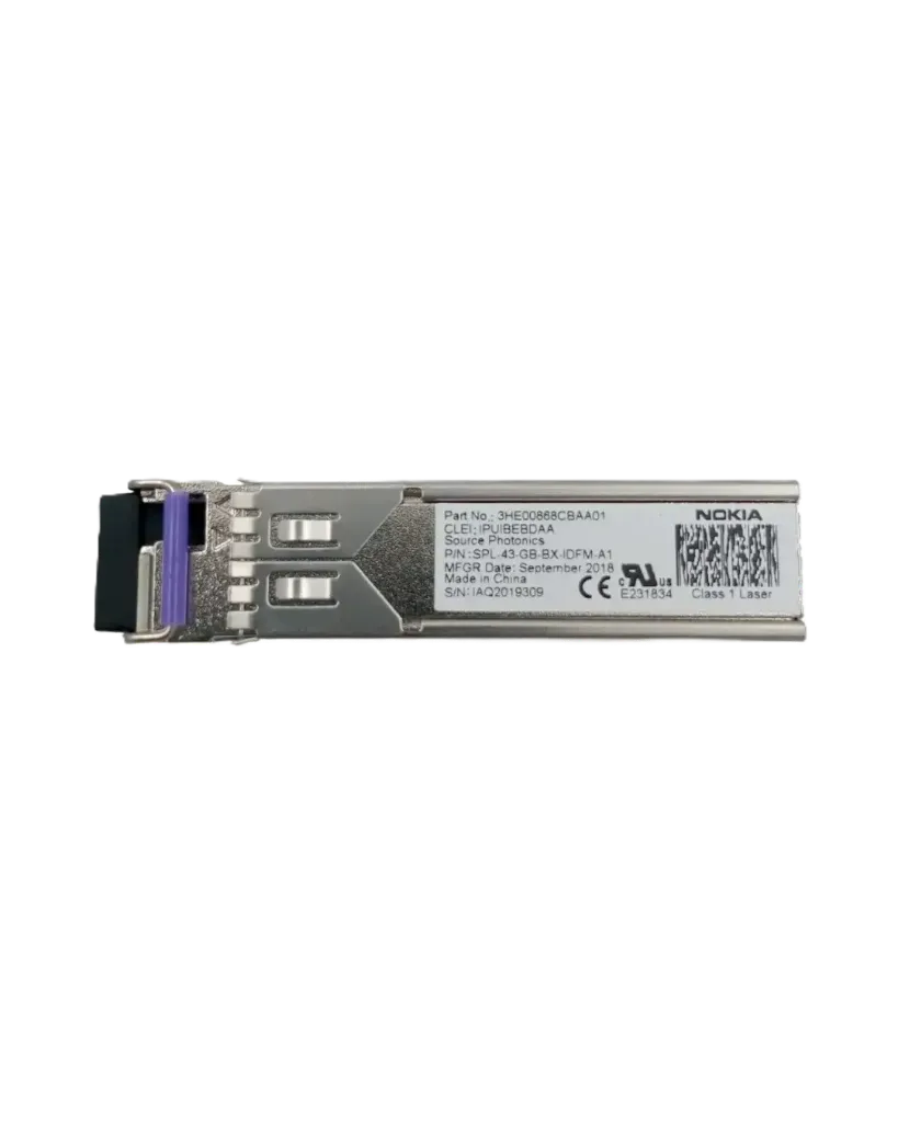 TRANSCEPTOR SFP 1000BASE-BX BIDIRECCIONAL 1490NM/1310NM 10KM LC DOM INDUSTRIAL 3HE00868CB
