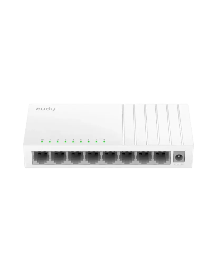 SWITCH DE ESCRITORIO 8 PUERTOS 10/100M ALIMENTACIÓN USB-C FS108D