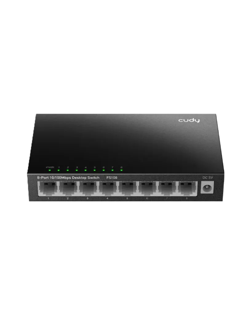 SWITCH METALICO 8-PORT 10/100 MBPS