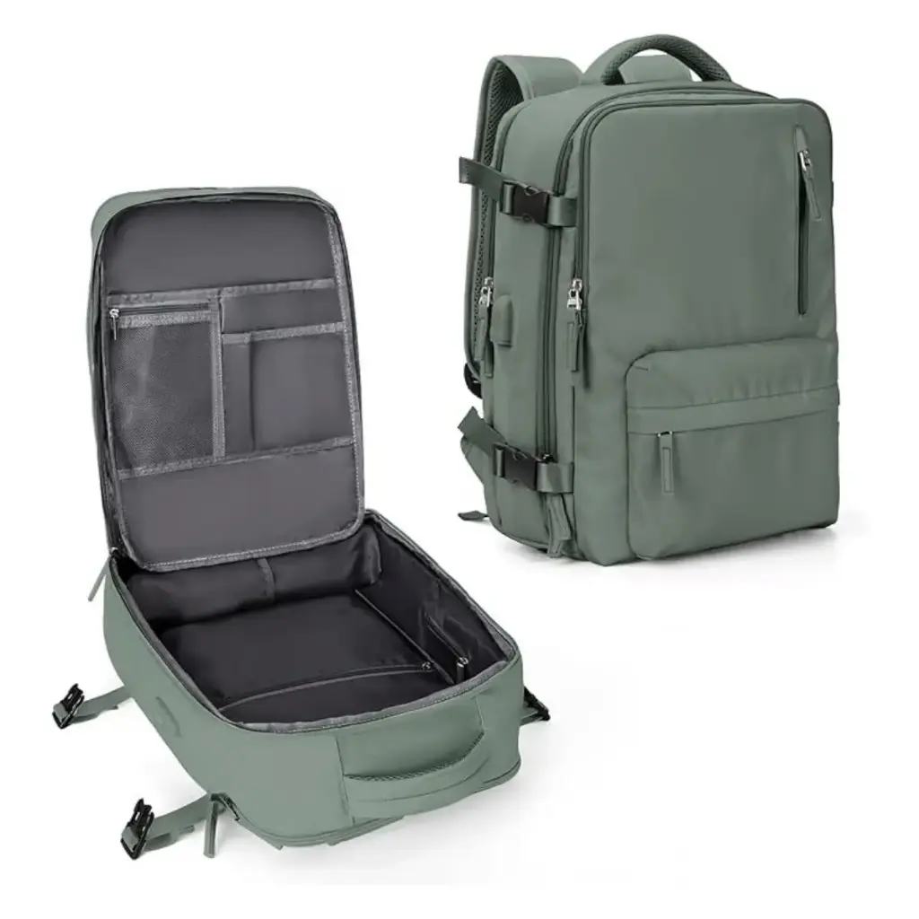 MORRAL DE VIAJE VERDE OSCURO BE-BVO
