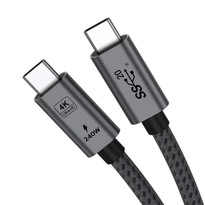 [BE-C3M3]  CABLE CARGADOR 3MT USB-C A USB-C 240W (48V/5A)