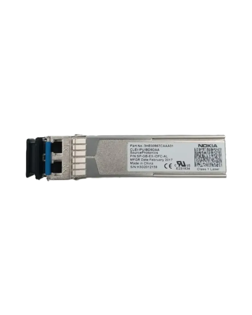 TRANSCEPTOR SFP 1000BASE-EX MONOMODO 1310NM 40KM LC DOM INDUSTRIAL 3HE00867CA