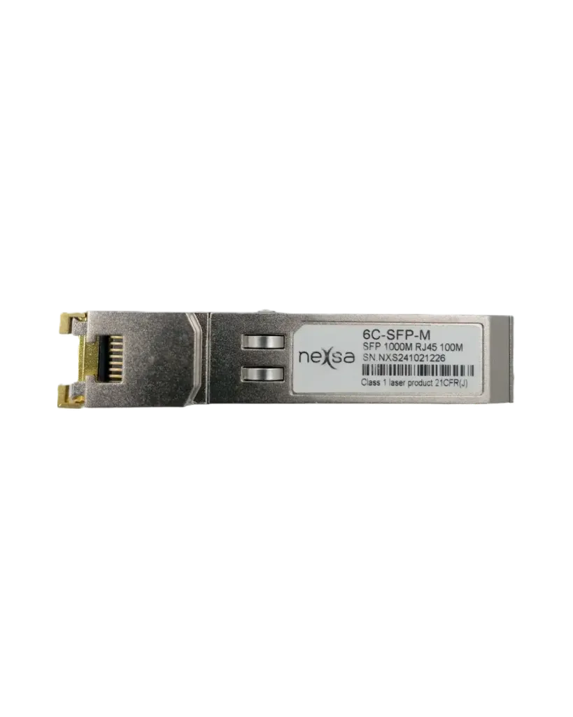 TRANSCEPTOR SFP COBRE 1.25GB/S RJ-45 100M GIGABIT ETHERNET 6C-SFP-M