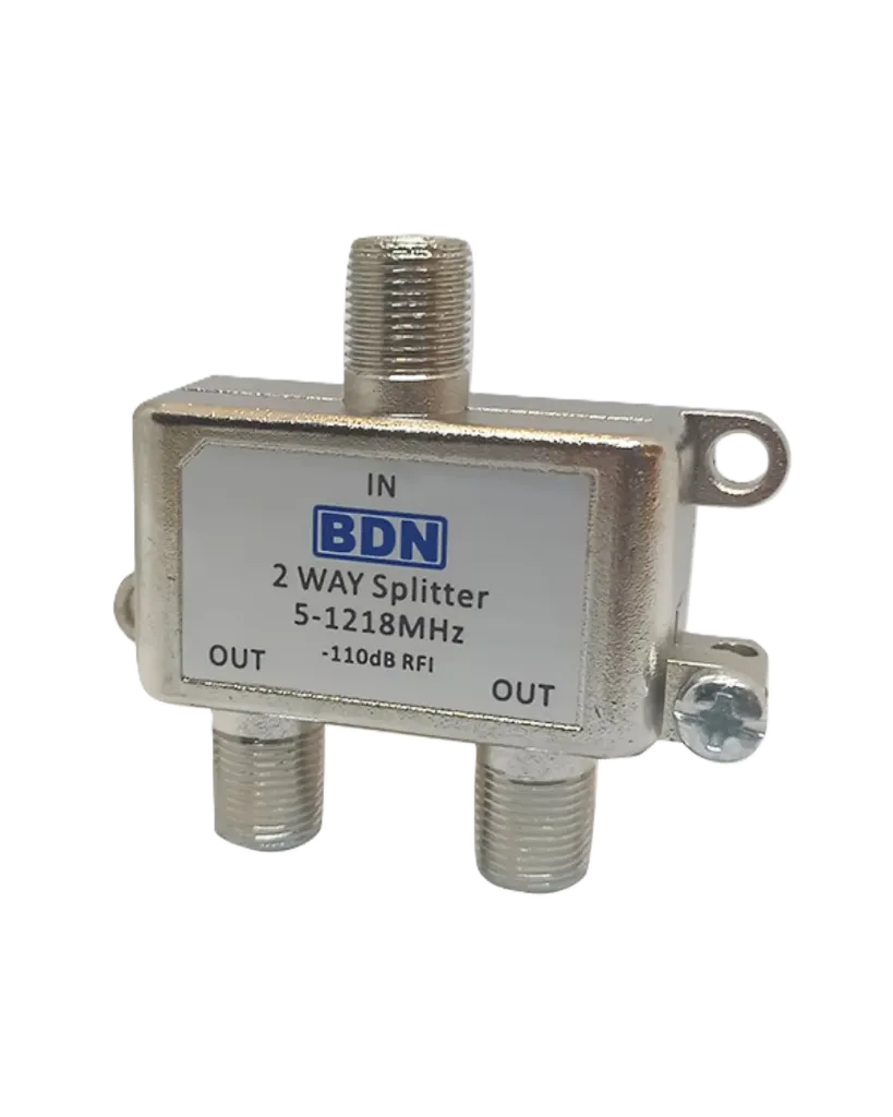 SPLITTER DIVISOR DE SEÑAL INTERIOR 2 VÍAS 1.2GHZ CONECTOR BNC