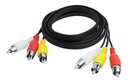 CABLE RCA 3X3 MACHO-MACHO 1.5M AUDIO Y VIDEO ESTÉREO