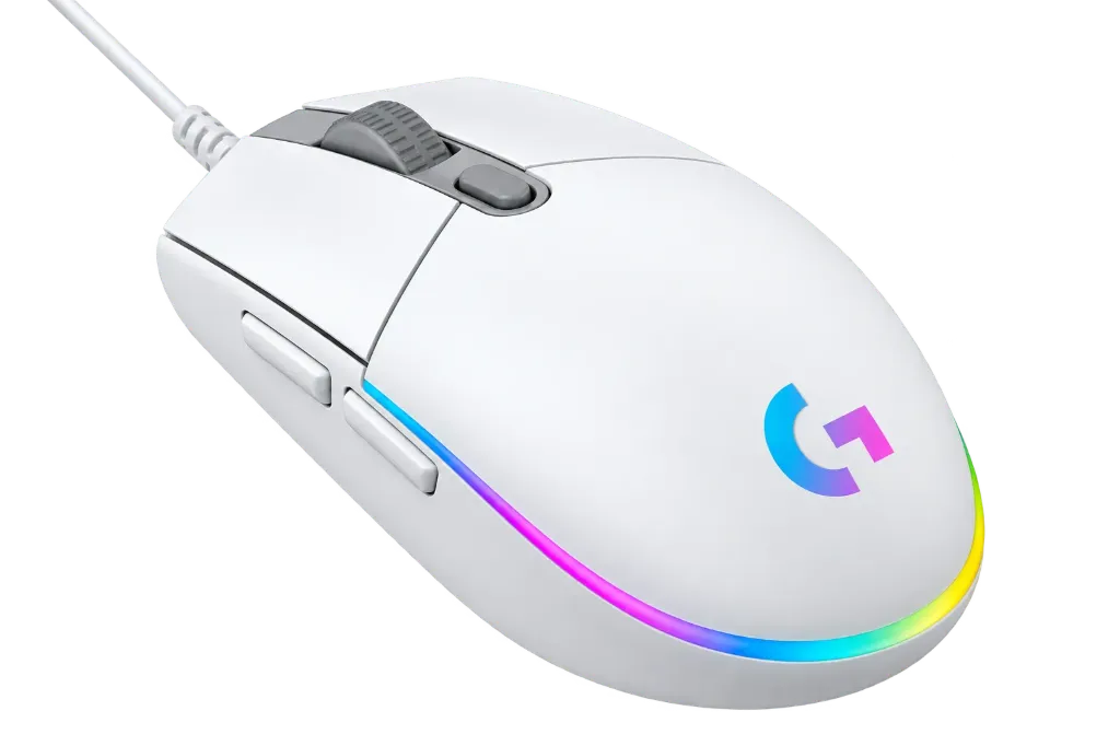 [G203] MOUSE GAMER LOGITECH G203 LIGHTSYNC BLANCO USB ALÁMBRICO 8000 DPI RGB DE 6 BOTONES