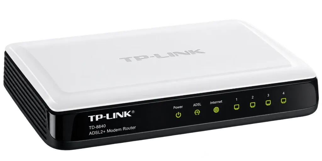 MÓDEM ROUTER TP-LINK ADSL2+ DE 4 PUERTOS ETHERNET RJ45