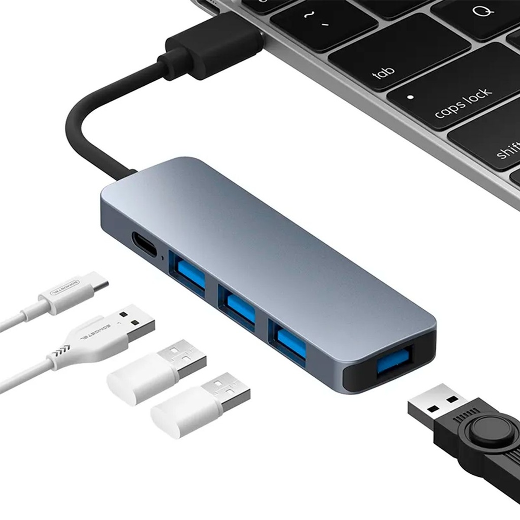 [BE-BZ09] 5IN1 USB HUB / HUB MULTIPUERTOS PUERTOS USB-C BE-BZ09