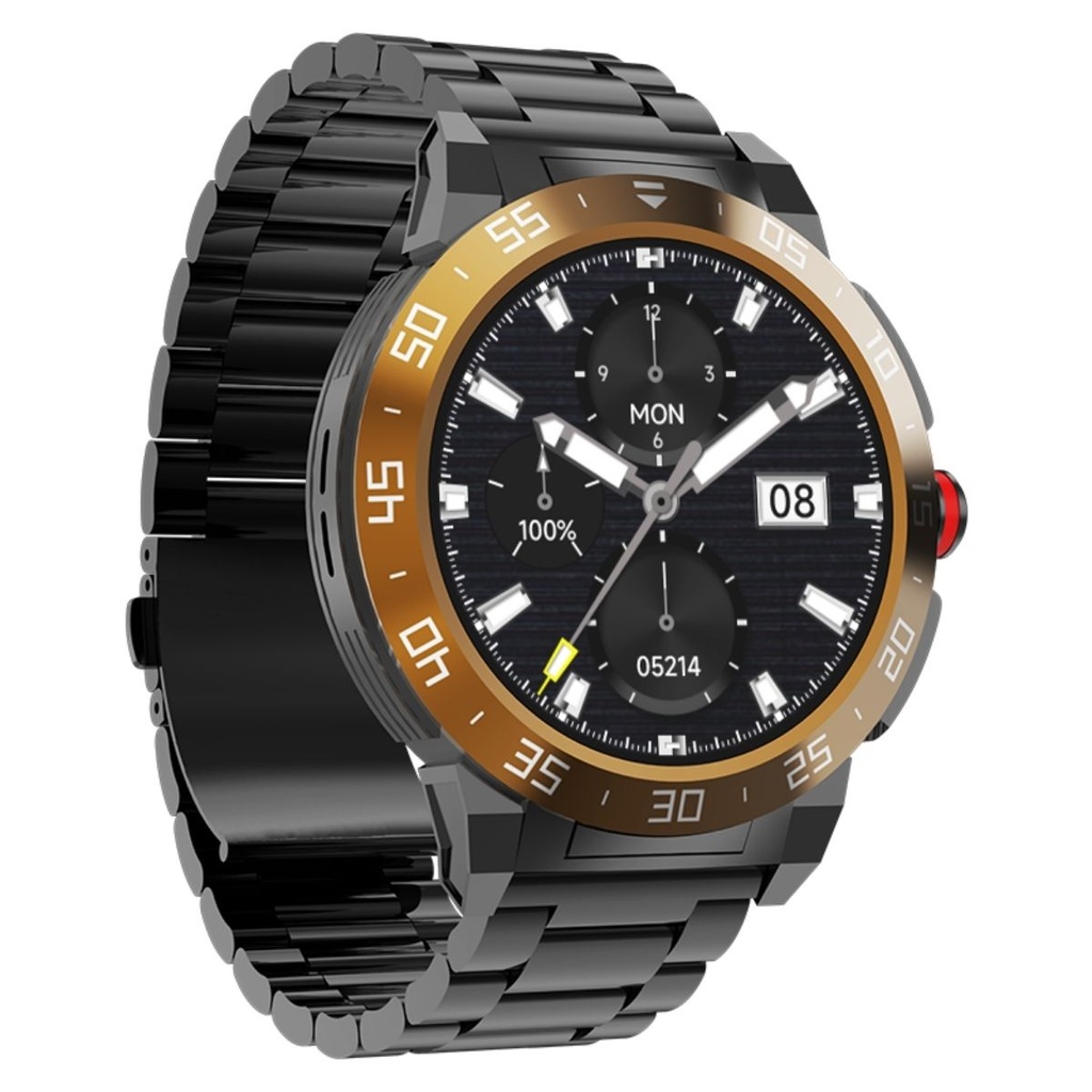 [BE-50C] SMART WATCH CAFE PULSO METALICO NEGRO BE50C