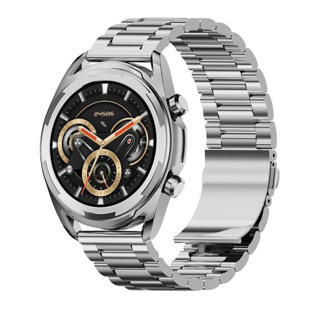 [BE-12] SMART WATCH PULSO METALICO PLATEADO B12